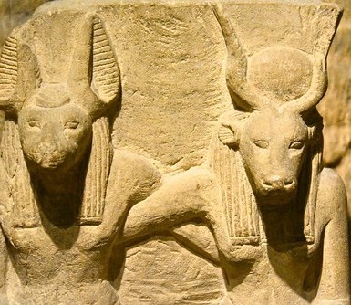Hathor / Het-Heru & Anubis / Anpu